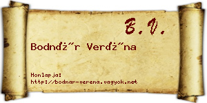 Bodnár Veréna névjegykártya